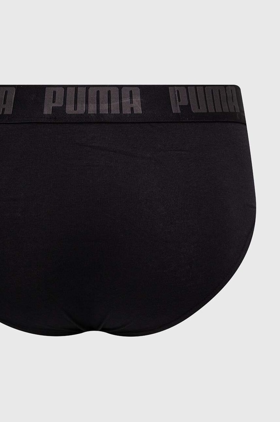Odzież Puma slipy męskie bawełniane z elastanem Everyday Brief 2-pack 938322 czarny