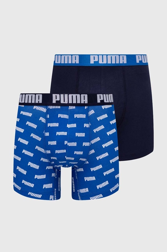 Boxerky Puma 2-pak Everyday AOP jednofarebný modrá 938324