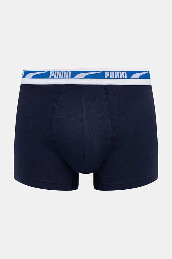 Puma bokserki męskie bawełniane z elastanem Everyday Logo 2-pack 938325 niebieski SS26