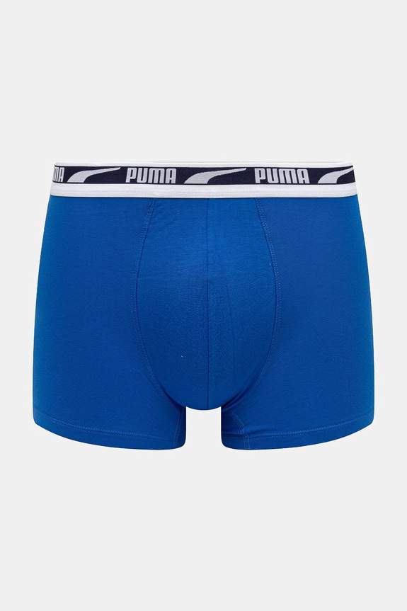 Odzież Puma bokserki męskie bawełniane z elastanem Everyday Logo 2-pack 938325 niebieski