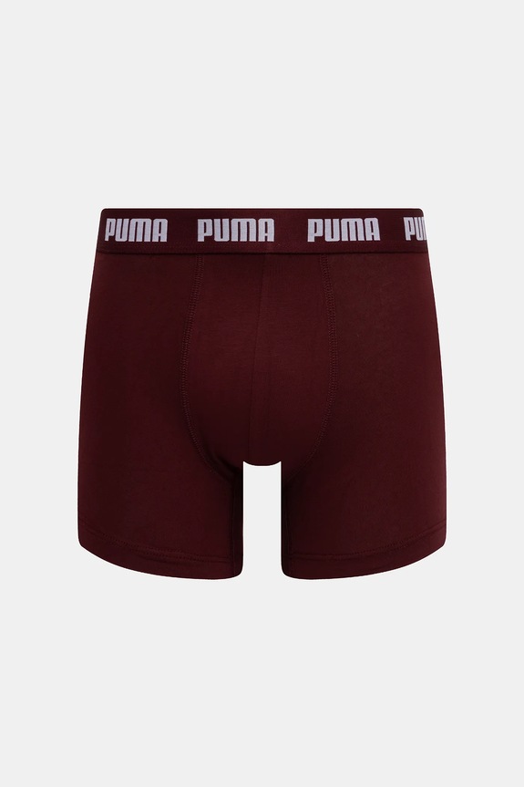 Boxerky Puma 3-pak Everyday 938327 burgundské AW25