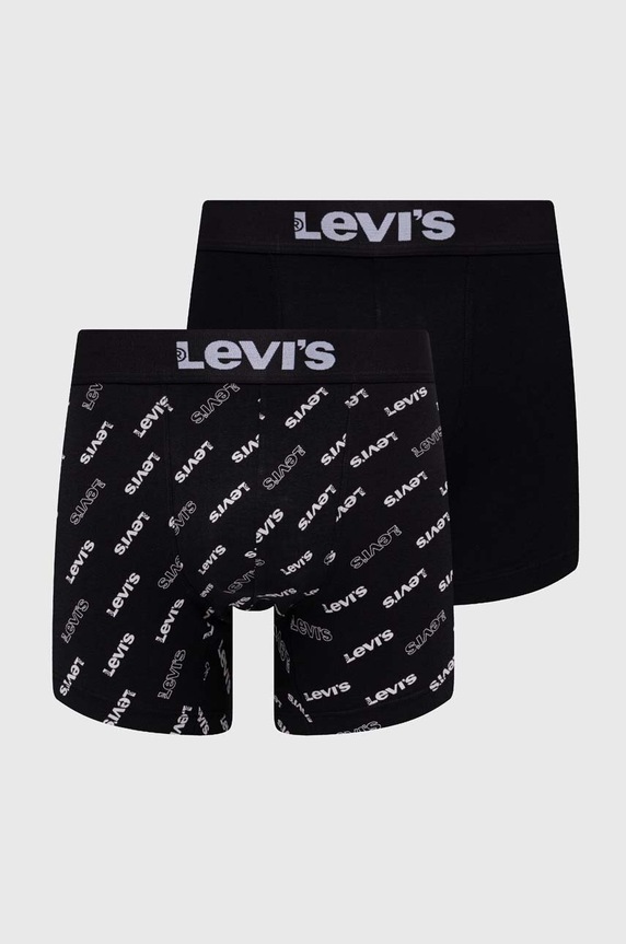 Levi's boxeralsó 2 db sima fekete 37149.0972