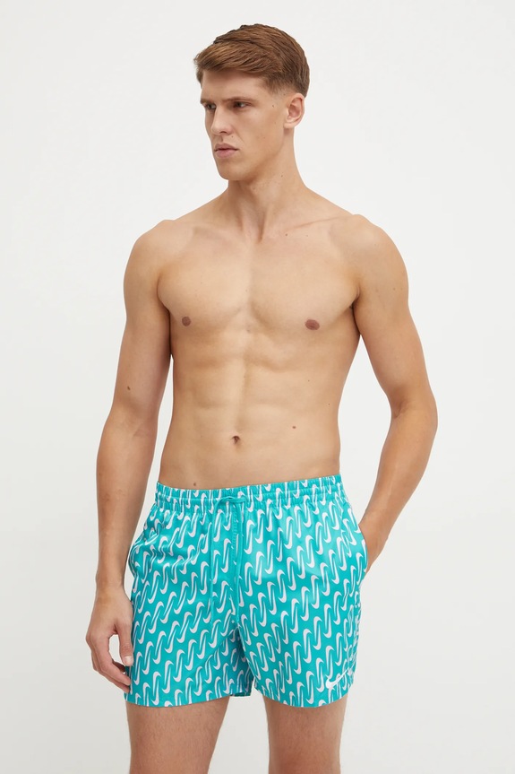 Nike szorty kąpielowe Swoosh Link NESSE520 turkusowy SS25