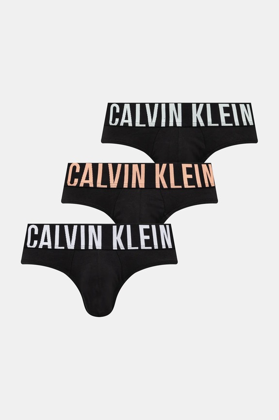 Calvin Klein Underwear slipy męskie 3-pack dzianina czarny 000NB3607A