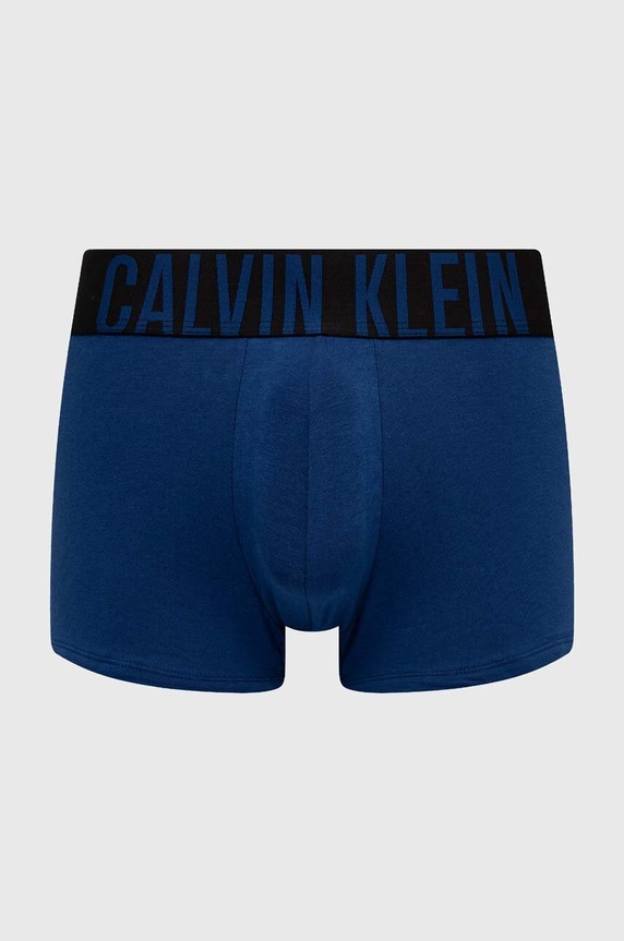 Odzież Calvin Klein Underwear bokserki męskie bawełniane z elastanem 3-pack 000NB3608A niebieski