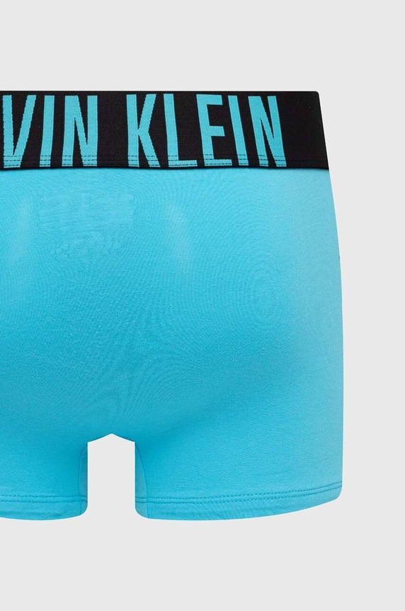 Calvin Klein Underwear bokserki męskie bawełniane z elastanem 3-pack 000NB3608A niebieski