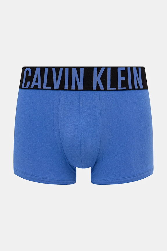 Calvin Klein Underwear bokserki męskie bawełniane z elastanem 3-pack 000NB3608A niebieski AA00