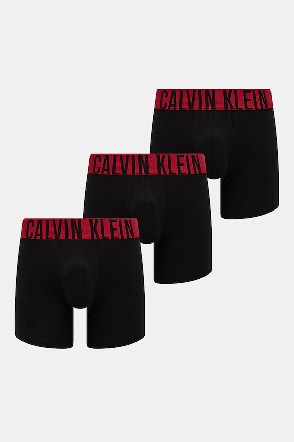 Calvin Klein Underwear priliehavé boxerky pánske s bavlnou 3-pak pletenina čierna 000NB3609A