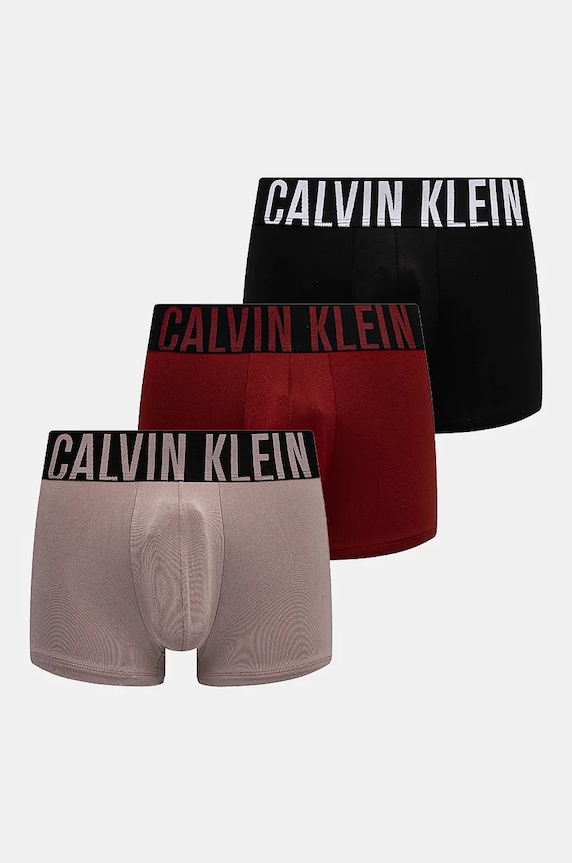 Боксерки Calvin Klein Underwear (3 чифта) трикотаж многоцветен 000NB3775A