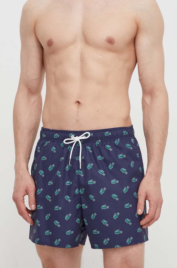 Lacoste szorty kąpielowe męskie Planet friendly granatowy MH7188