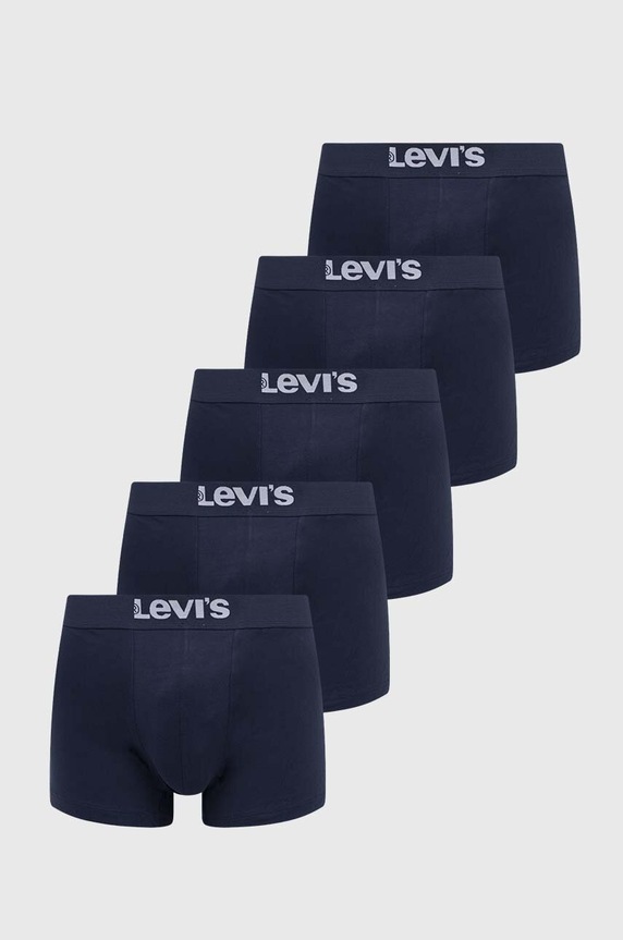 Boxerky Levi's 5-pack pletenina námořnická modř 37149.0821