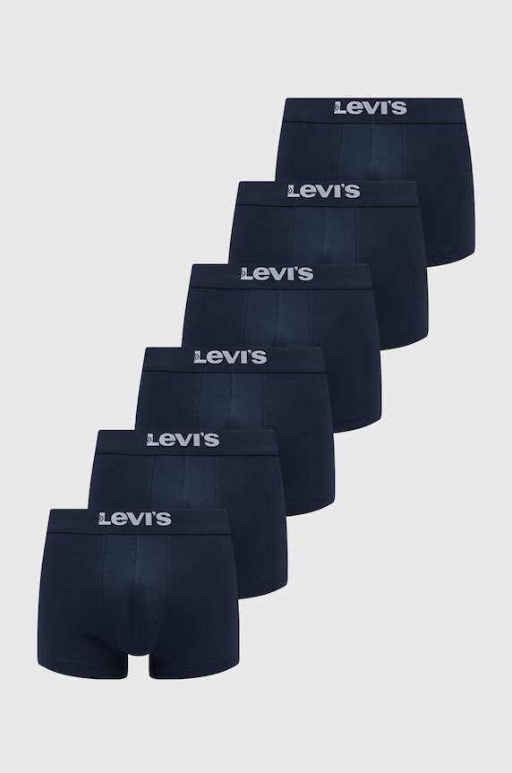 Levi's bokserki 6-pack dzianina granatowy 37149.0823