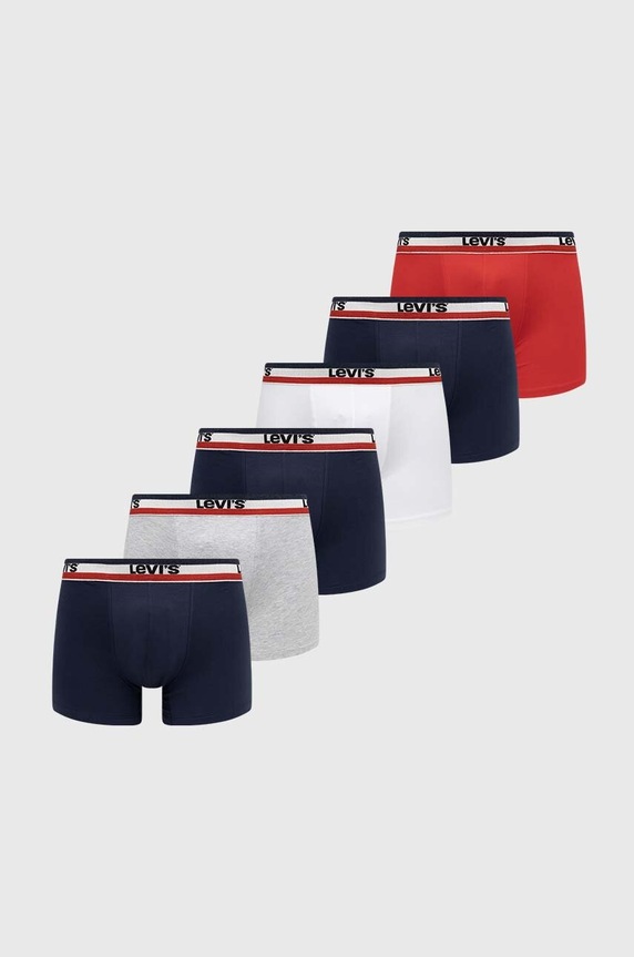 Levi's bokserki 6-pack dzianina multicolor 37149.0802