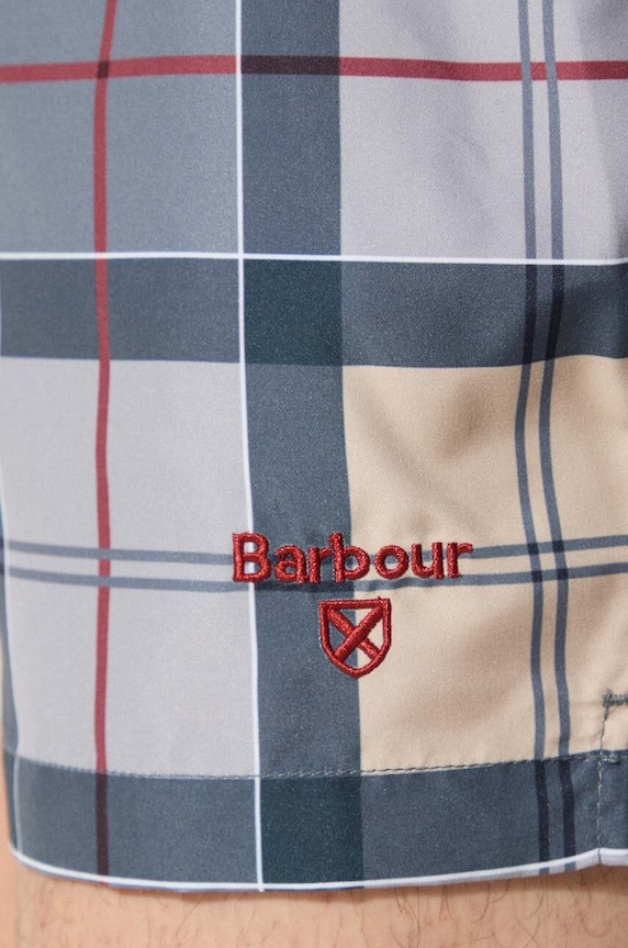Odzież Barbour szorty kąpielowe męskie Staple Tartan Swim Short MSW0065 beżowy