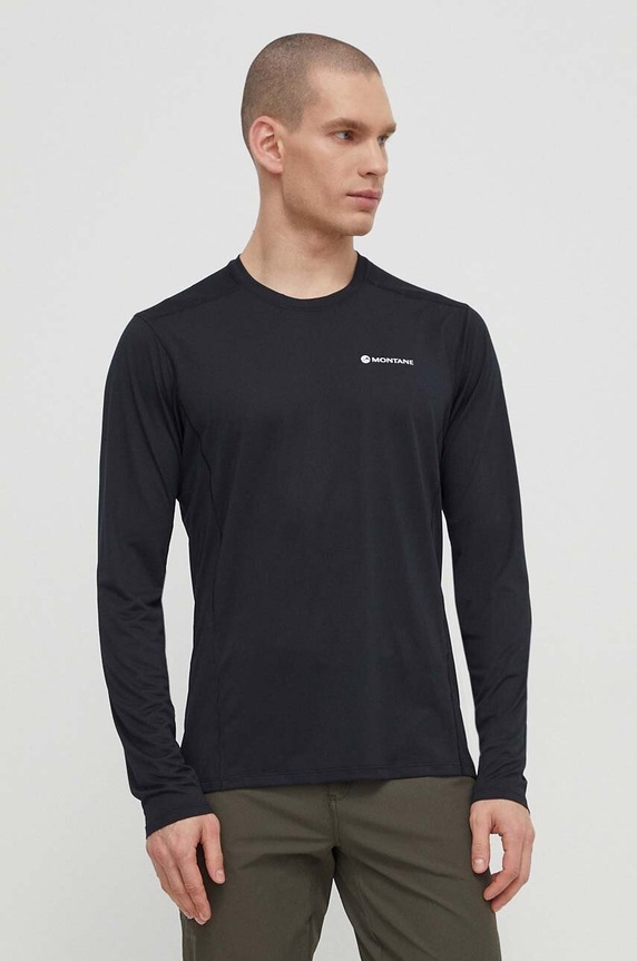 Montane longsleeve funkcyjny Dart Lite Planet friendly czarny MDLLS15