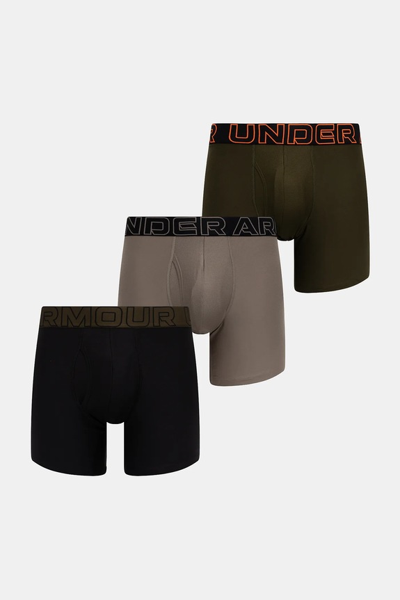Μποξεράκια Under Armour 3-pack εφαρμοστό σορτς μπόξερ πράσινο 25UUSHJ043