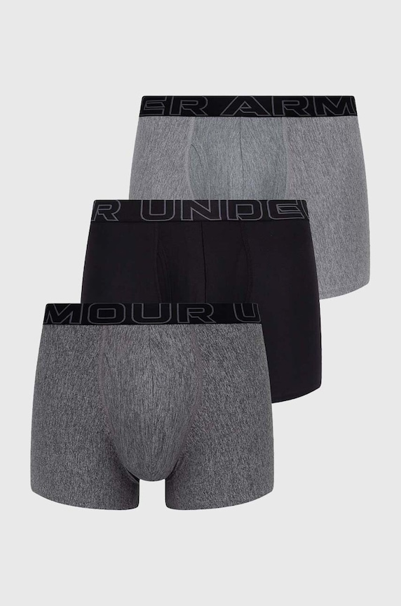 Μποξεράκια Under Armour 3-pack εφαρμοστό σορτς μπόξερ γκρί 25UUSHJ043
