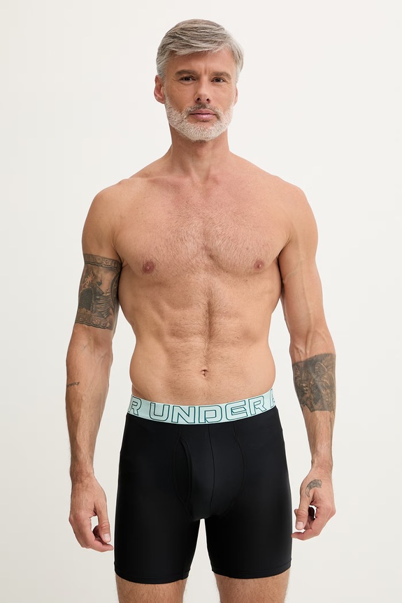 Under Armour bokserki męskie 63 Perf Tech Mesh 6in 3-pack turkusowy 25UUSHJ063