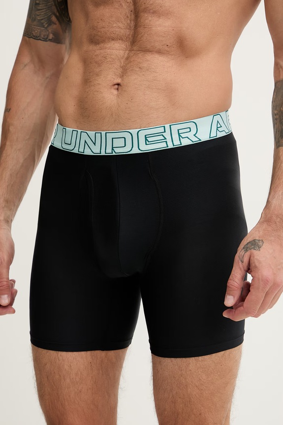 Under Armour bokserki męskie 63 Perf Tech Mesh 6in 3-pack 25UUSHJ063 turkusowy SS26