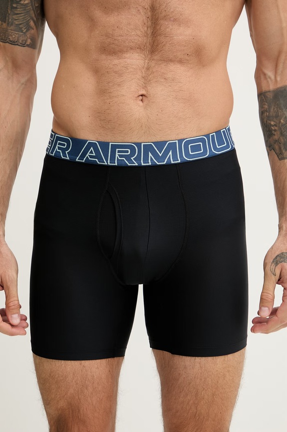Under Armour bokserki męskie 63 Perf Tech Mesh 6in 3-pack turkusowy 25UUSHJ063