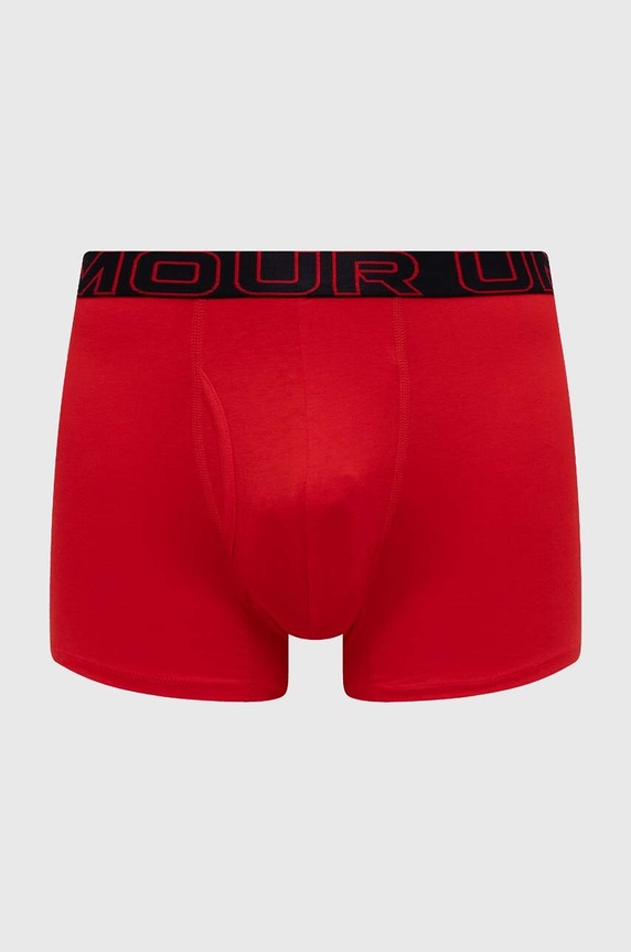 Under Armour μποξεράκι ανδρικό 93 Perf Cotton 6in 3-pack 25UUSHJ093 κόκκινο SS26