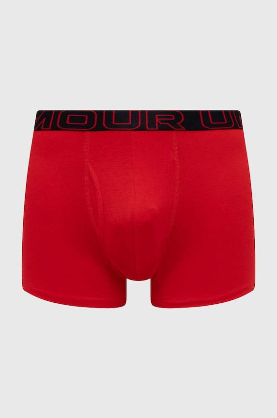 Under Armour μποξεράκι ανδρικό 93 Perf Cotton 6in 3-pack 25UUSHJ093 κόκκινο SS26