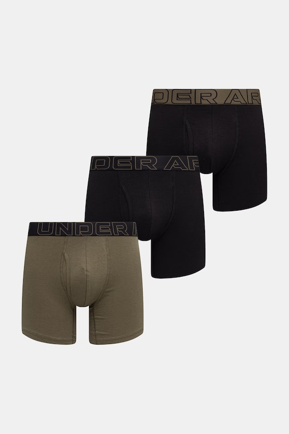 Under Armour Μποξεράκι Ανδρικό 93 Perf Cotton 6in 3-pack πράσινο 25UUSHJ093