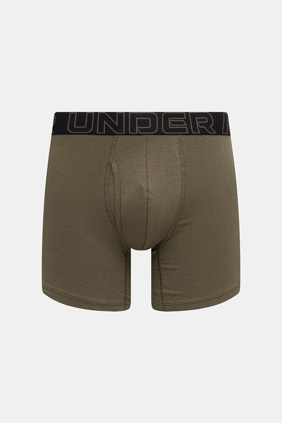 Under Armour Μποξεράκι Ανδρικό 93 Perf Cotton 6in 3-pack πράσινο 25UUSHJ093