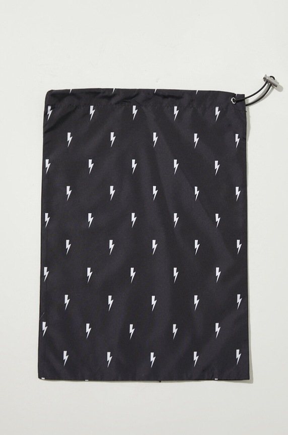 Neil Barrett pantaloni scurti de baie All-Over Micro Bolts Swim Long Shorts MY58026B.Y068.524N negru