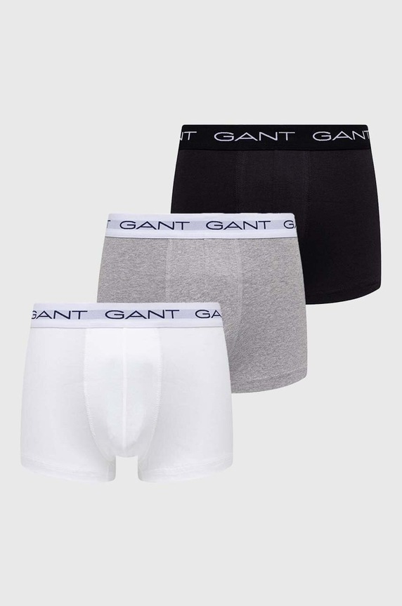 Μποξεράκια Gant 3-pack εφαρμοστό σορτς μπόξερ γκρί 900013003