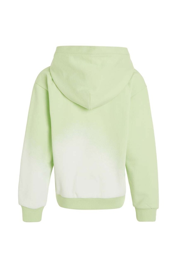 CHLAPEC Dětská bavlněná mikina Calvin Klein Jeans IU0IU00549.128.176.PPYH zelená