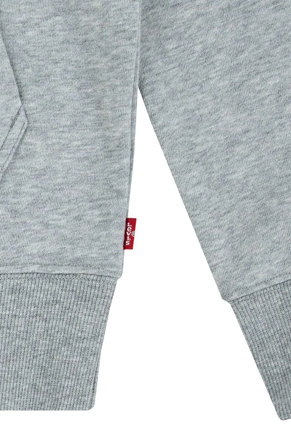 Levi's bluza dziecięca LVB MINI BATWING PULL OVER HOO szary 9EK422