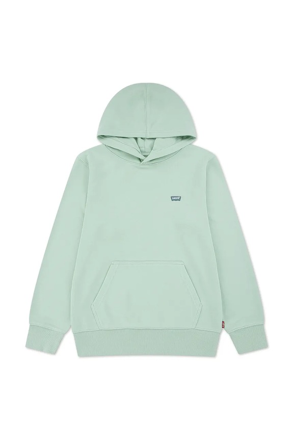 Παιδική μπλούζα Levi's LVB MINI BATWING PULL OVER HOO 9EK422 πράσινο SS26