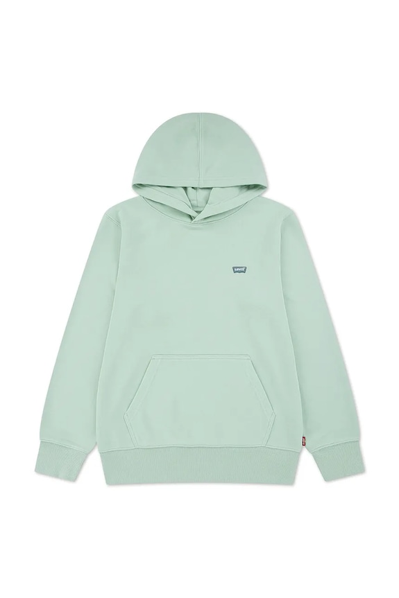 Παιδική μπλούζα Levi's LVB MINI BATWING PULL OVER HOO 9EK422 πράσινο SS26
