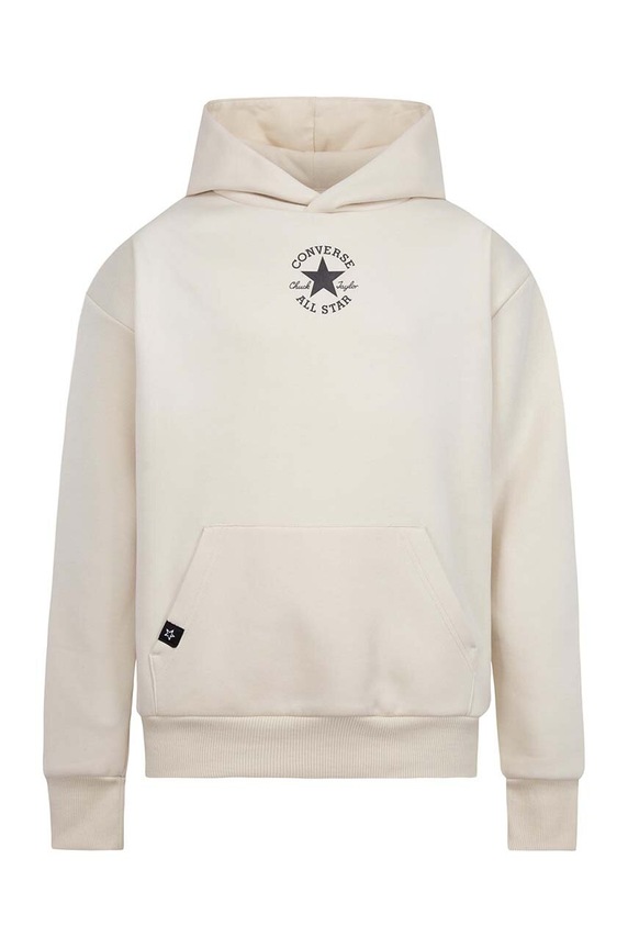 Dětská mikina Converse s kapucí béžová 9CD889