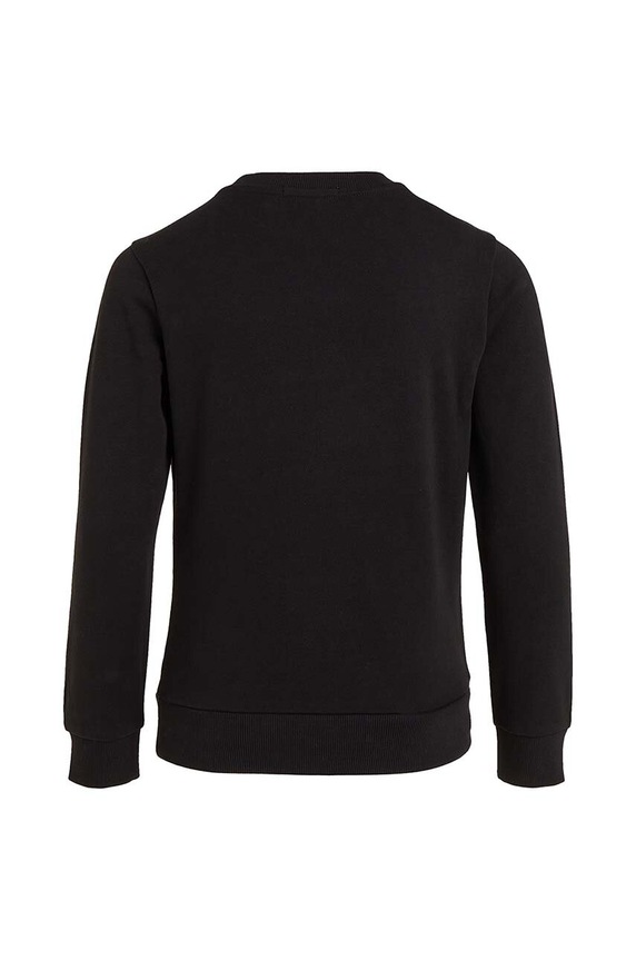 CHLAPEC Dětská bavlněná mikina Calvin Klein Jeans IU0IU00581.PPYH černá