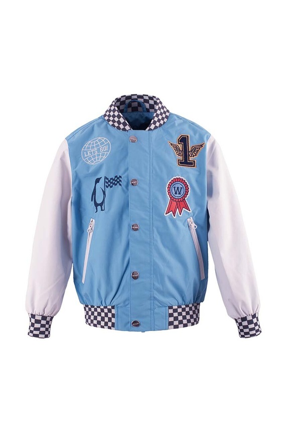 Gosoaky kurtka bomber dziecięca WHITE WORM 241.9.1.565 niebieski SS24