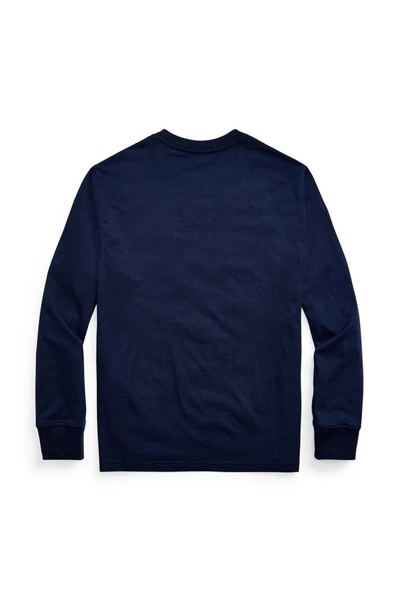Detská bavlnená mikina Polo Ralph Lauren 323843804002 tmavomodrá SS26