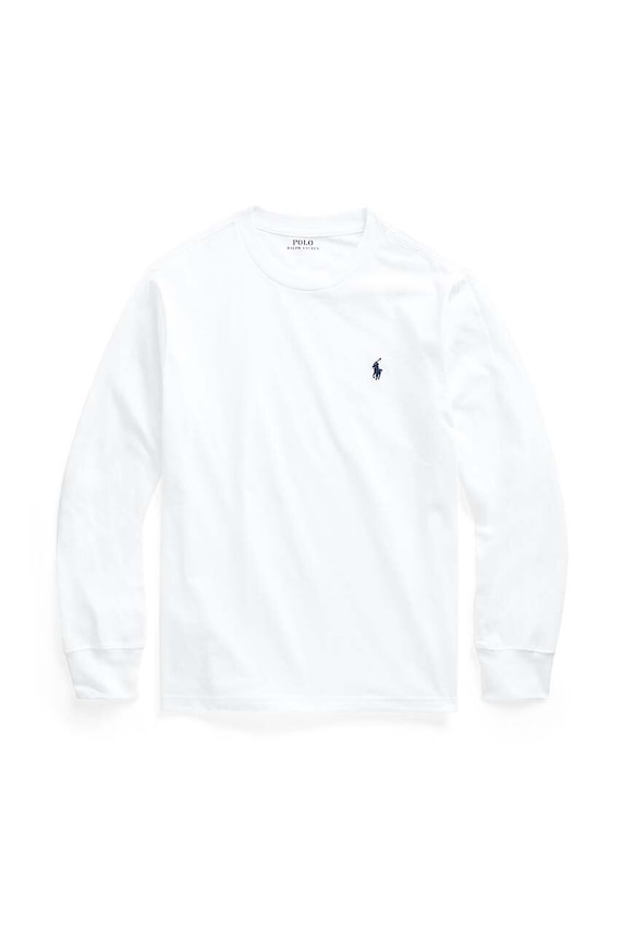 Παιδική βαμβακερή μπλούζα Polo Ralph Lauren βαμβάκι λευκό 323843804004