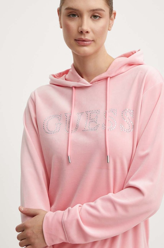 Mikina Guess COUTURE ružová V4RQ25.KBXI2