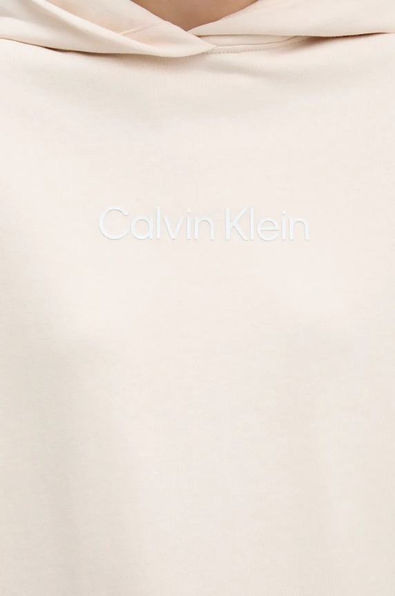 Bavlnená mikina Calvin Klein K20K205449 béžová