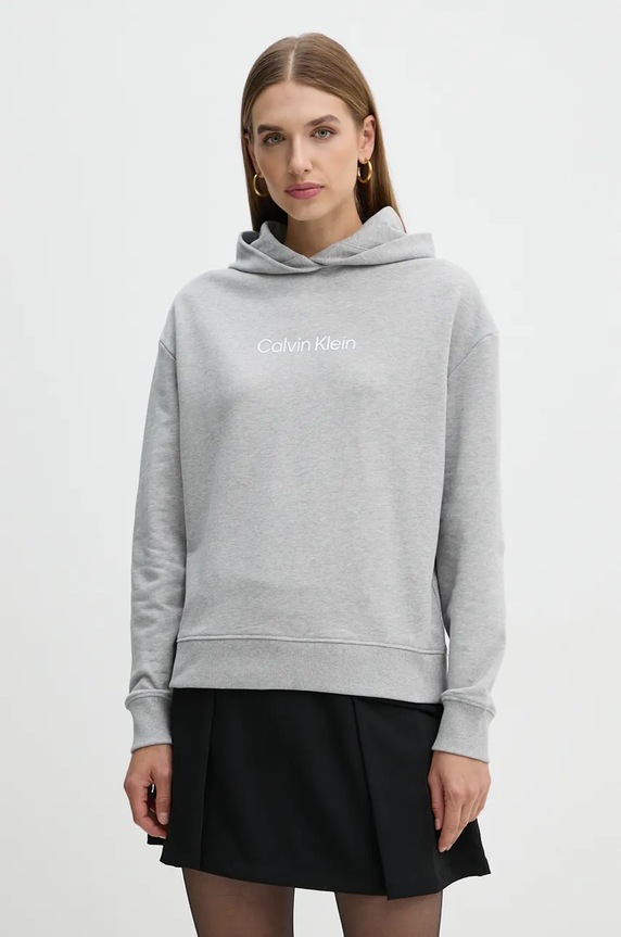 Bavlnená mikina Calvin Klein bavlna sivá K20K205449