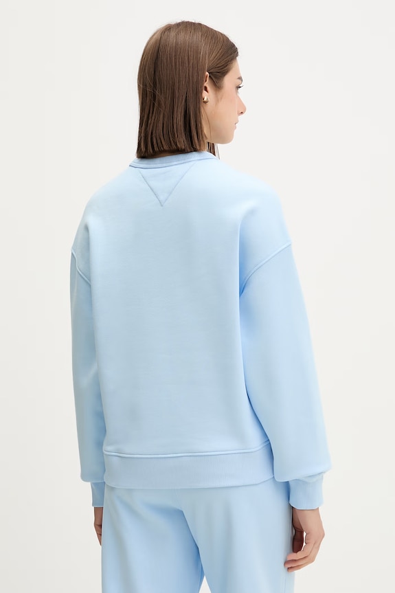Abbigliamento Tommy Jeans felpa da donna in cotone DW0DW17325 blu
