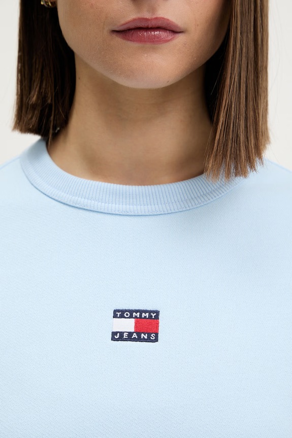Tommy Jeans bluza damska bawełniana DW0DW17325 niebieski