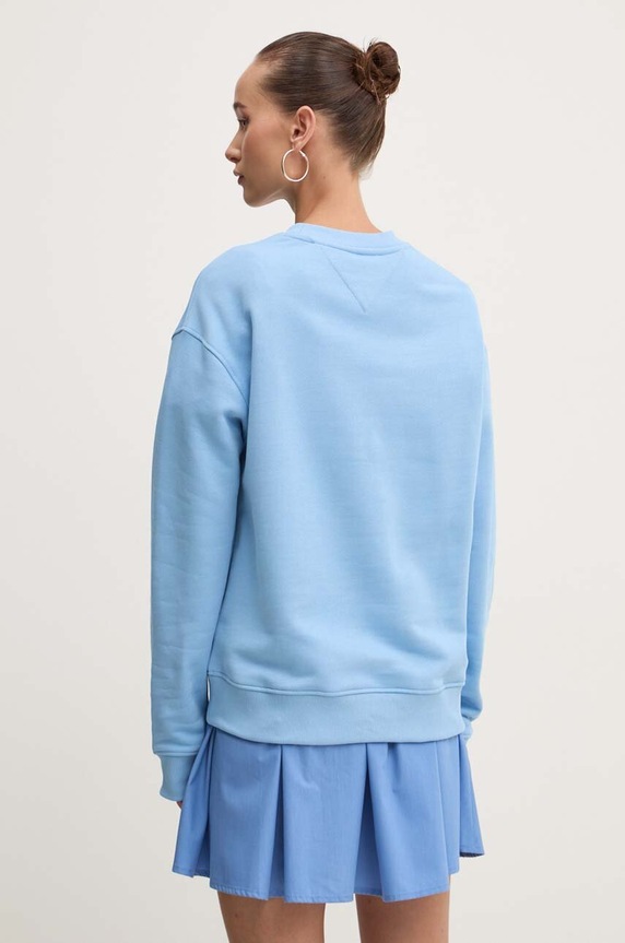 Oblečení Bavlněná mikina Tommy Jeans DW0DW17325 modrá