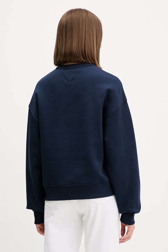 Îmbrăcăminte Tommy Jeans hanorac de bumbac DW0DW17325 bleumarin
