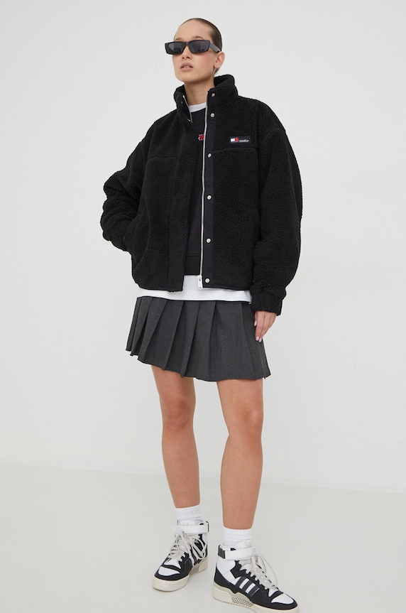 Bavlněná mikina Tommy Jeans DW0DW17325 černá SS26