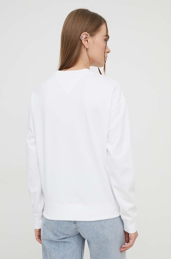 Oblečení Mikina Tommy Jeans DW0DW17336 bílá