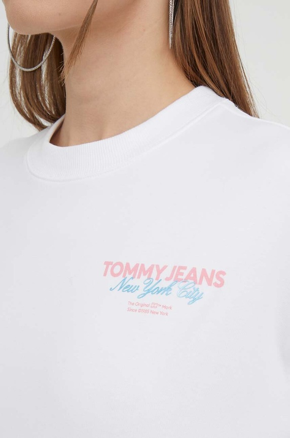 Mikina Tommy Jeans DW0DW17336 bílá
