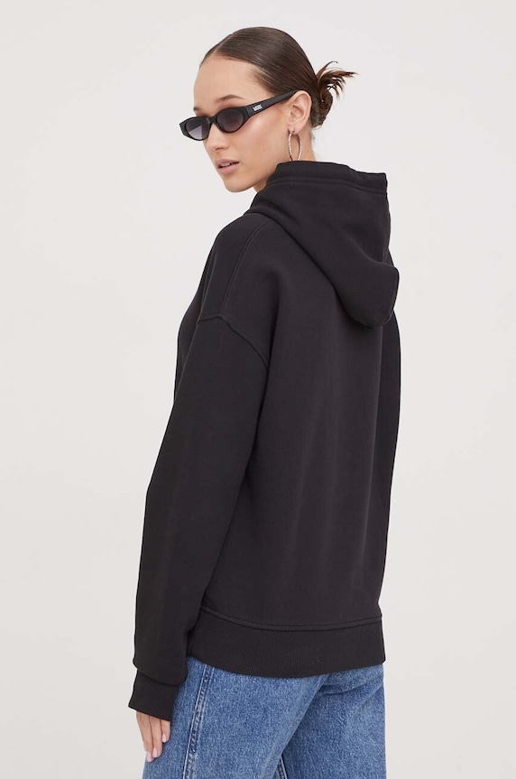 Ruházat Tommy Jeans pamut melegítőfelső DW0DW17708 fekete